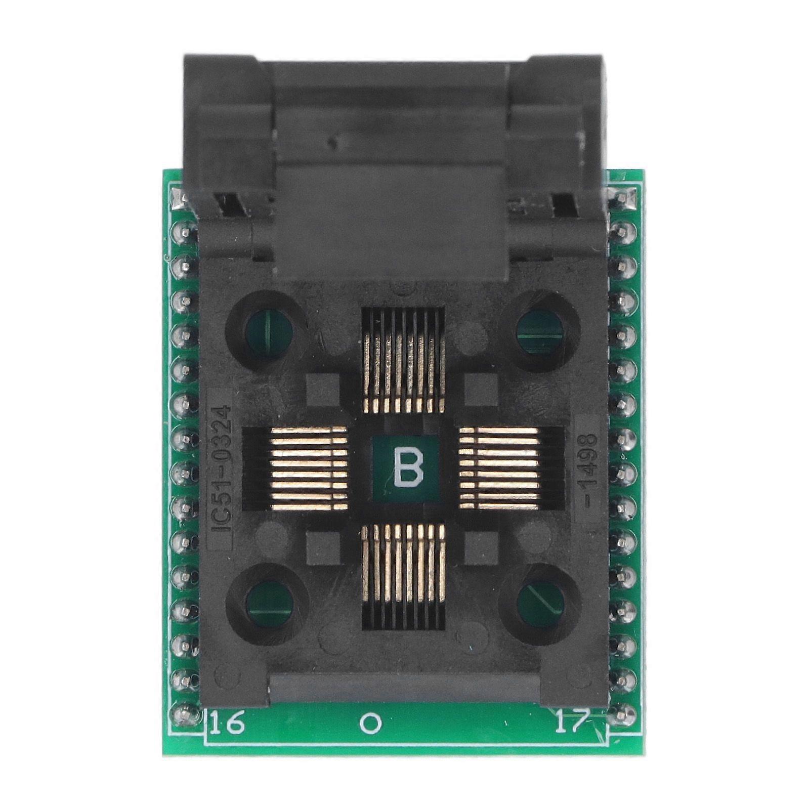 TQFP32 QFP32 to DIP32 Programming Socket PCB 2.54mm Pin Pitch Test Socket for DIY