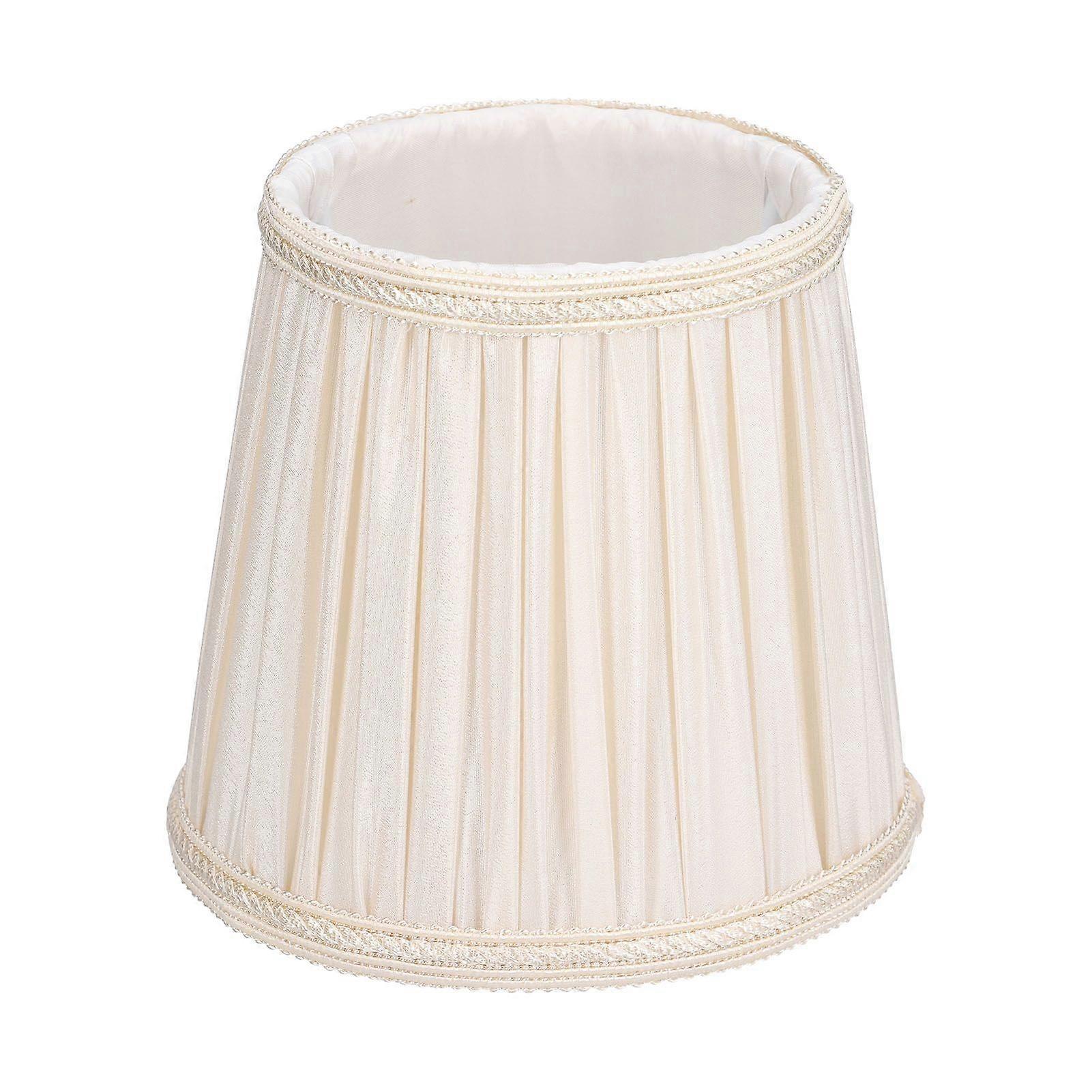 Cloth Lampshade Interventional Modern Decorative Fabric Table Lamp Cover for E14 BulbsApricot