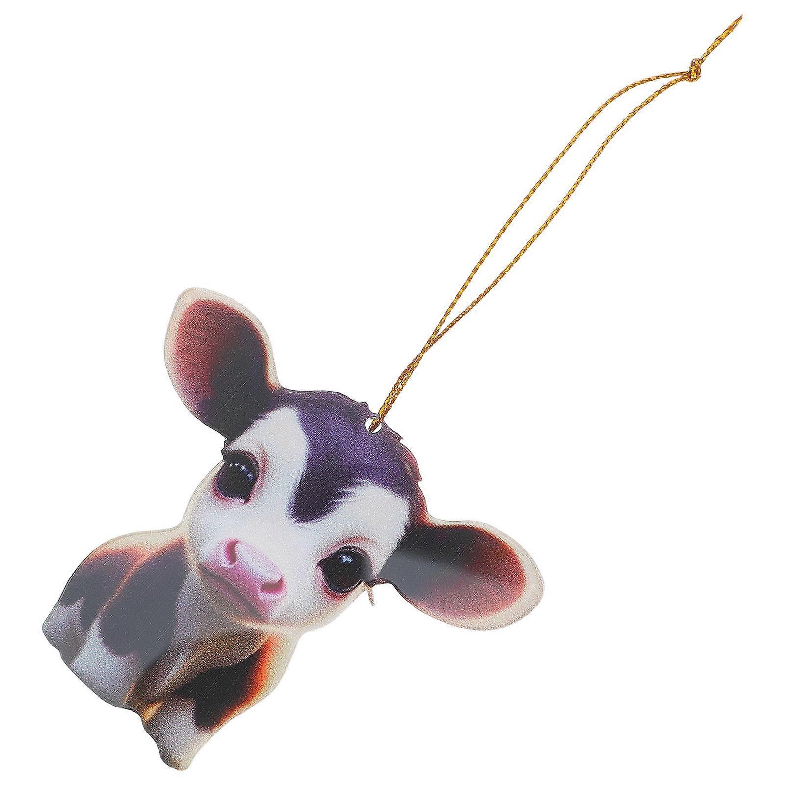Hanging Decoration Cow Accessories For Car Multi Color Cattle Ornament 1Pack For Home Display