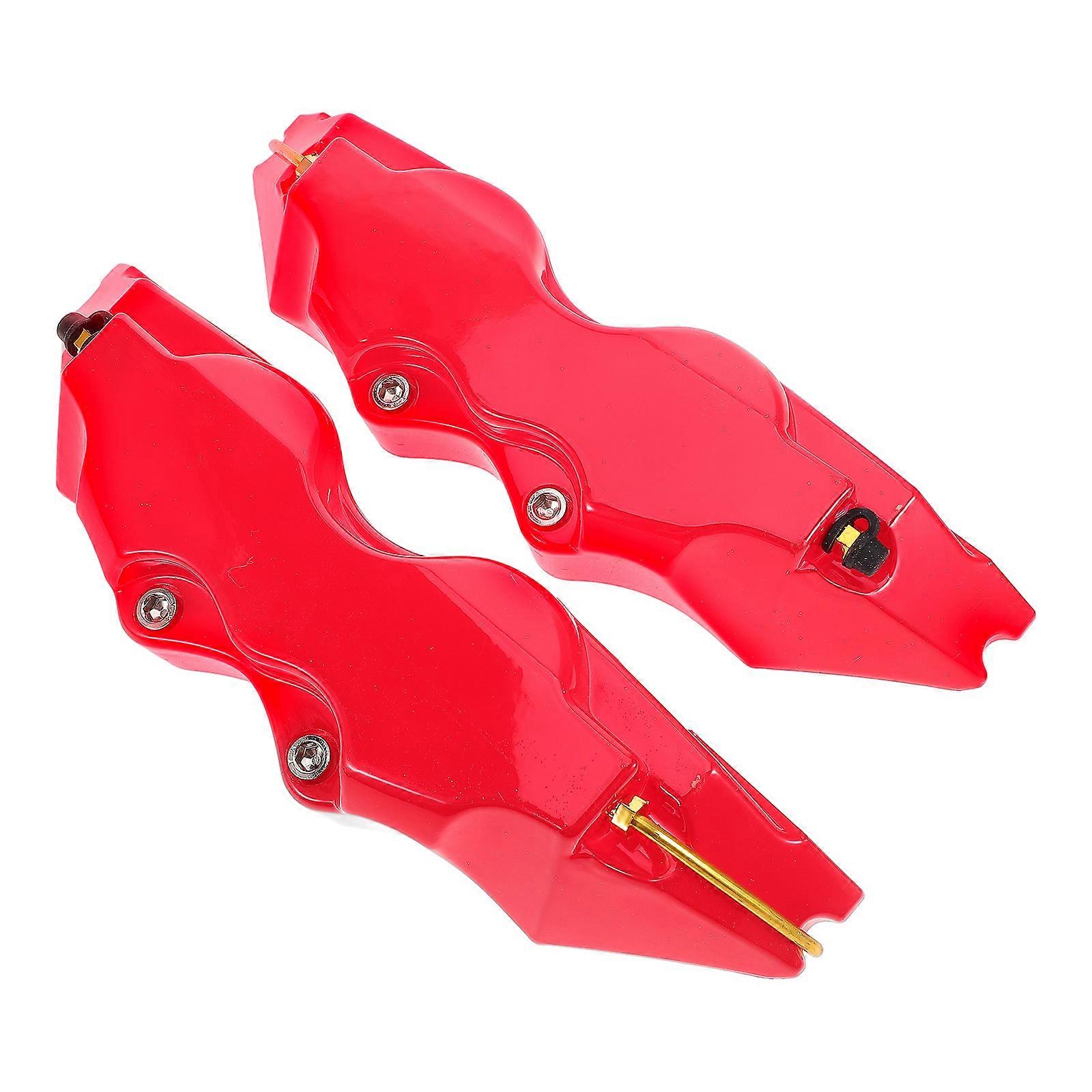 Red Caliper Cover 1Pair Brake Caliper Cover for Car Use