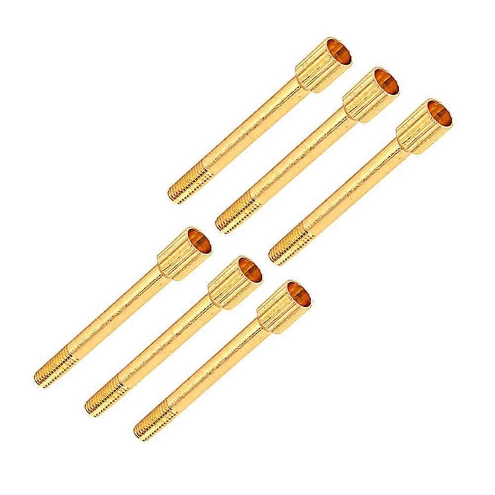 Golden Lock String Screw for Electric Guitar Tremolo Bridge Saddle Clamp 6Pcs