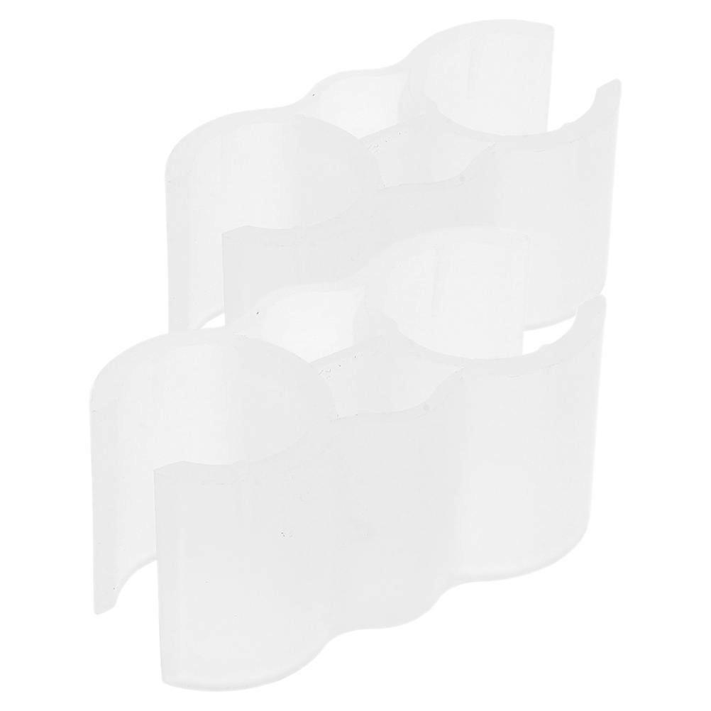 Broom Dustpan Clamps Plastic Double Pipe Clamps for Heavy Duty 10Pcs