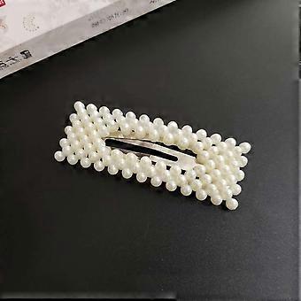 Faux Pearl Clip À La Mode Mignon Côté Frange Couvre-chef Barrettes Accessoires Pour Cheveux Pour Les Filles # 21