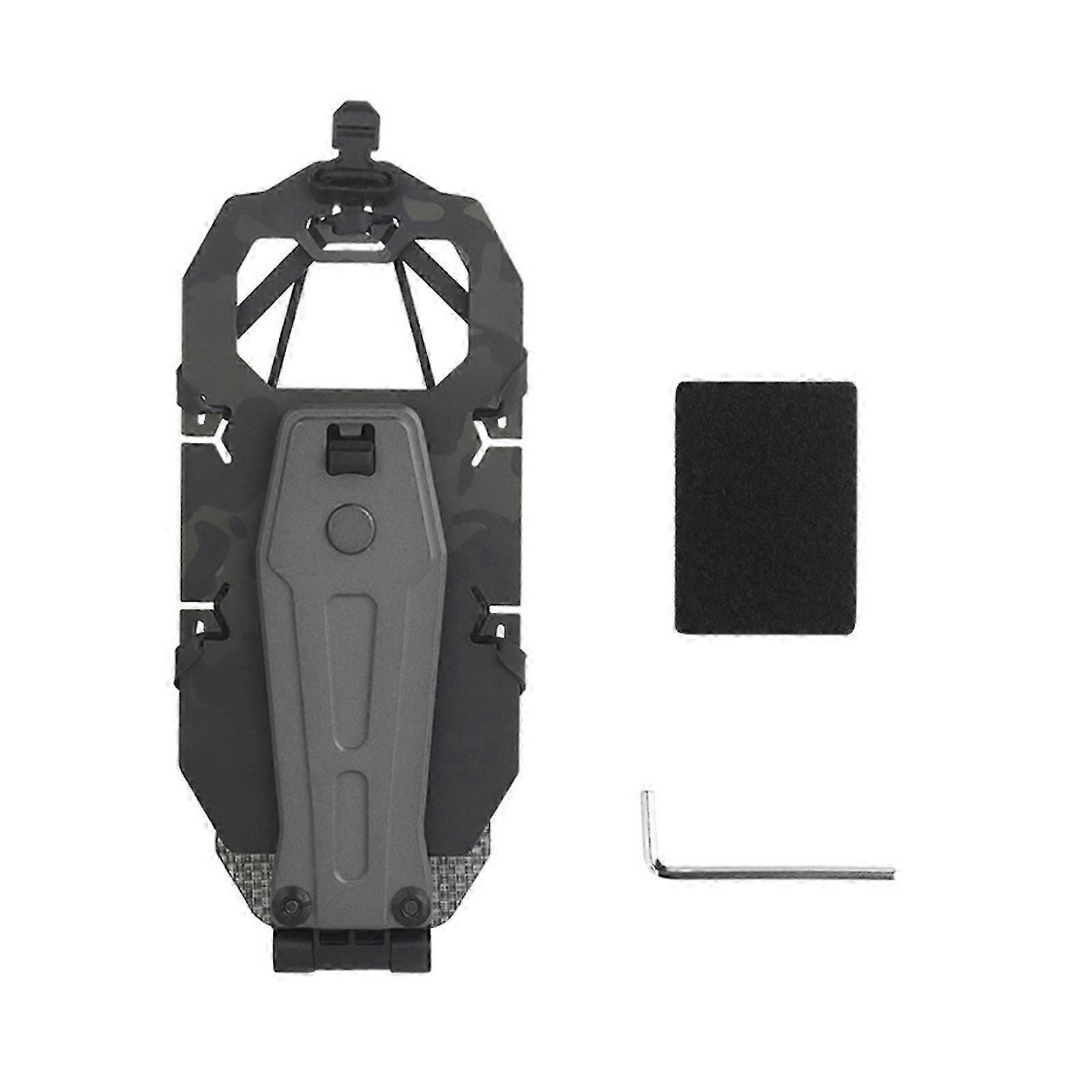 Tacticals Folded Rotating Phone Holder Chest Mobile Phone Plate Carriers Adjustable Phone Stand Mobile Phone Bracket mud color
