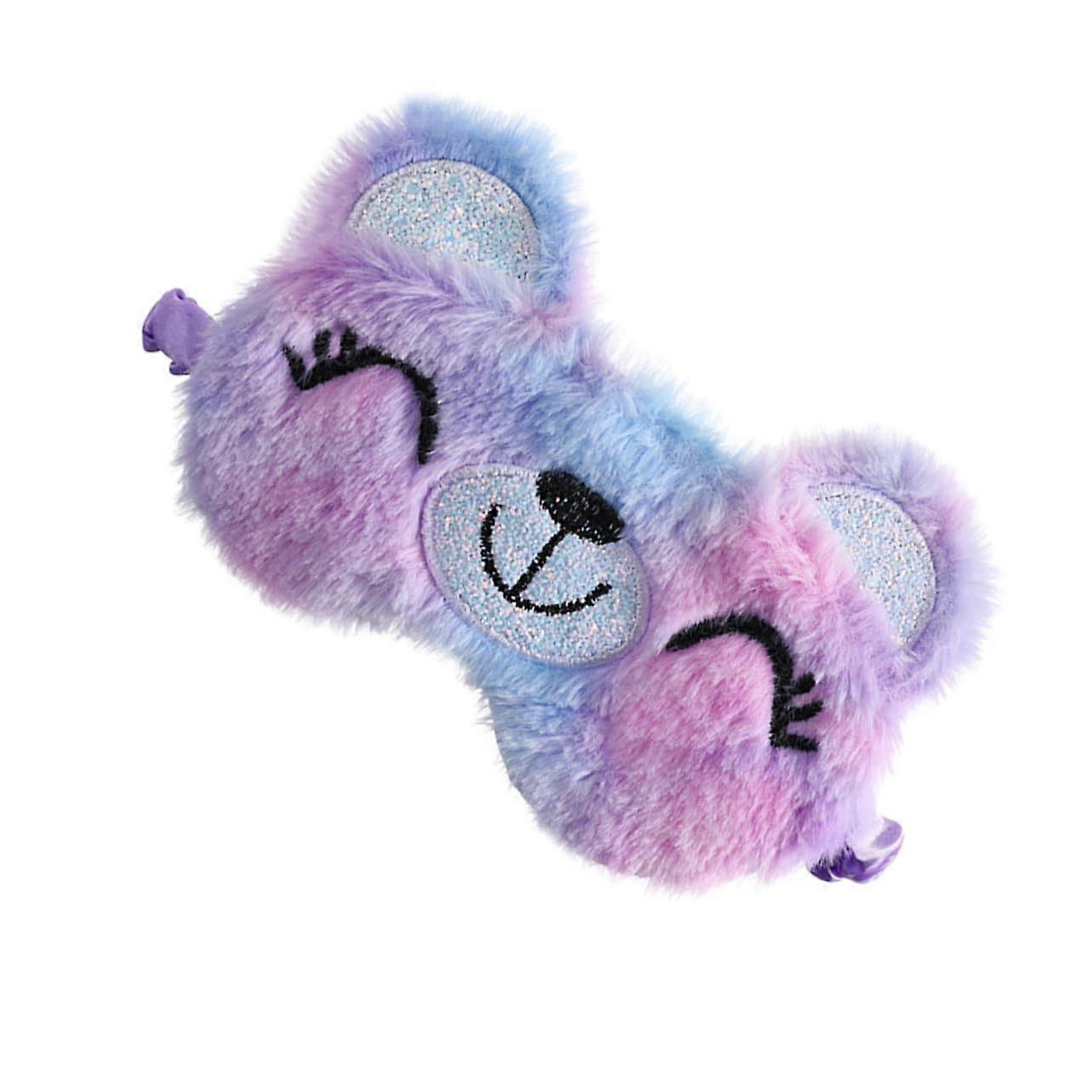 Plush Bear Sleeping Eye Mask LightBlocking Blindfold For Travel And Nap Makeup Compatible, Breathable One Size For Boys