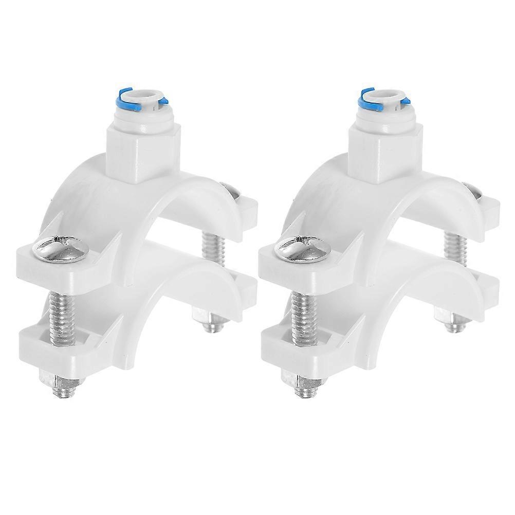 Drain Saddle Clamp Water Filters Clamp for Waste Water Connection 8Pcs
