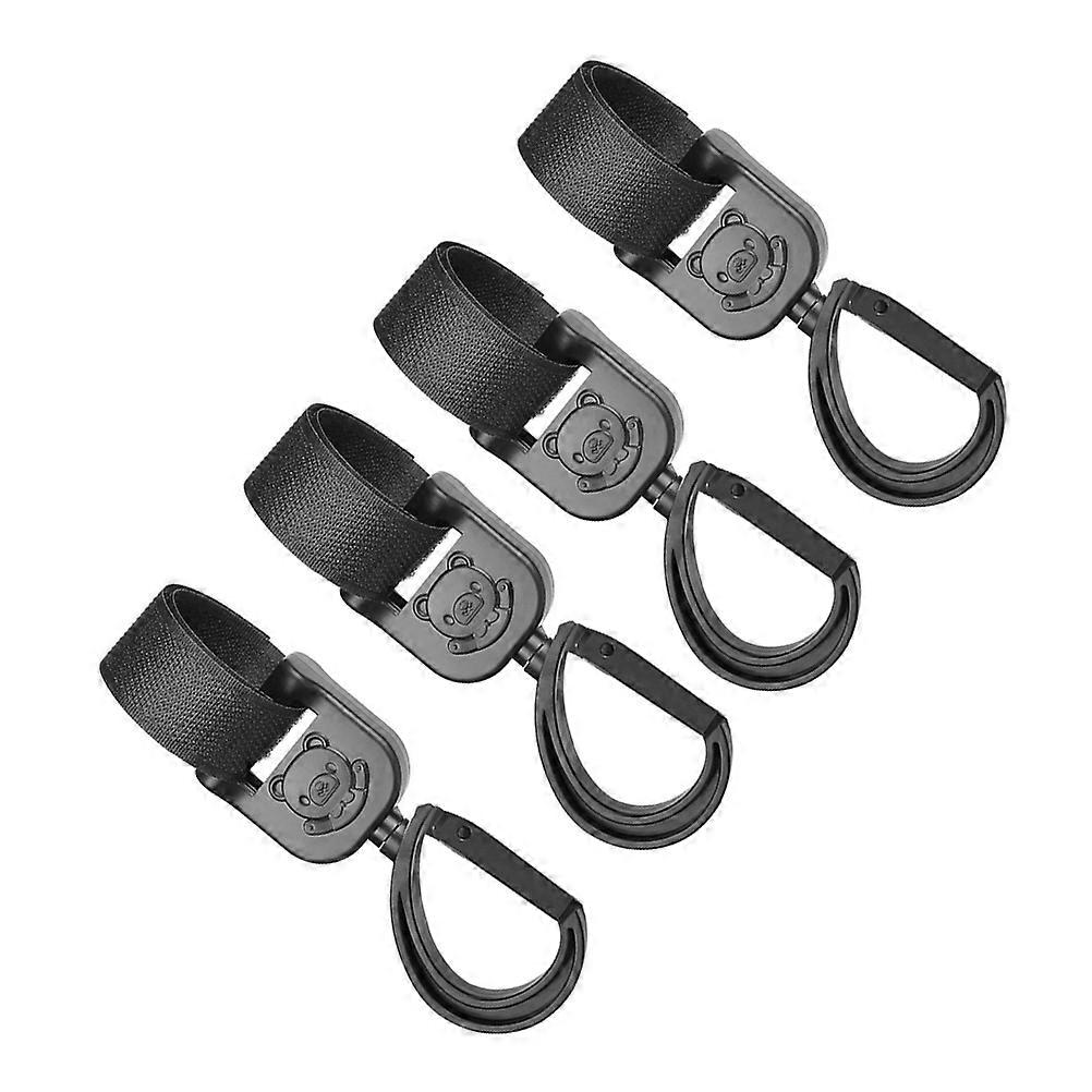 Multi-Function Hook Baby Stroller Clips with Loop Design 4Pcs