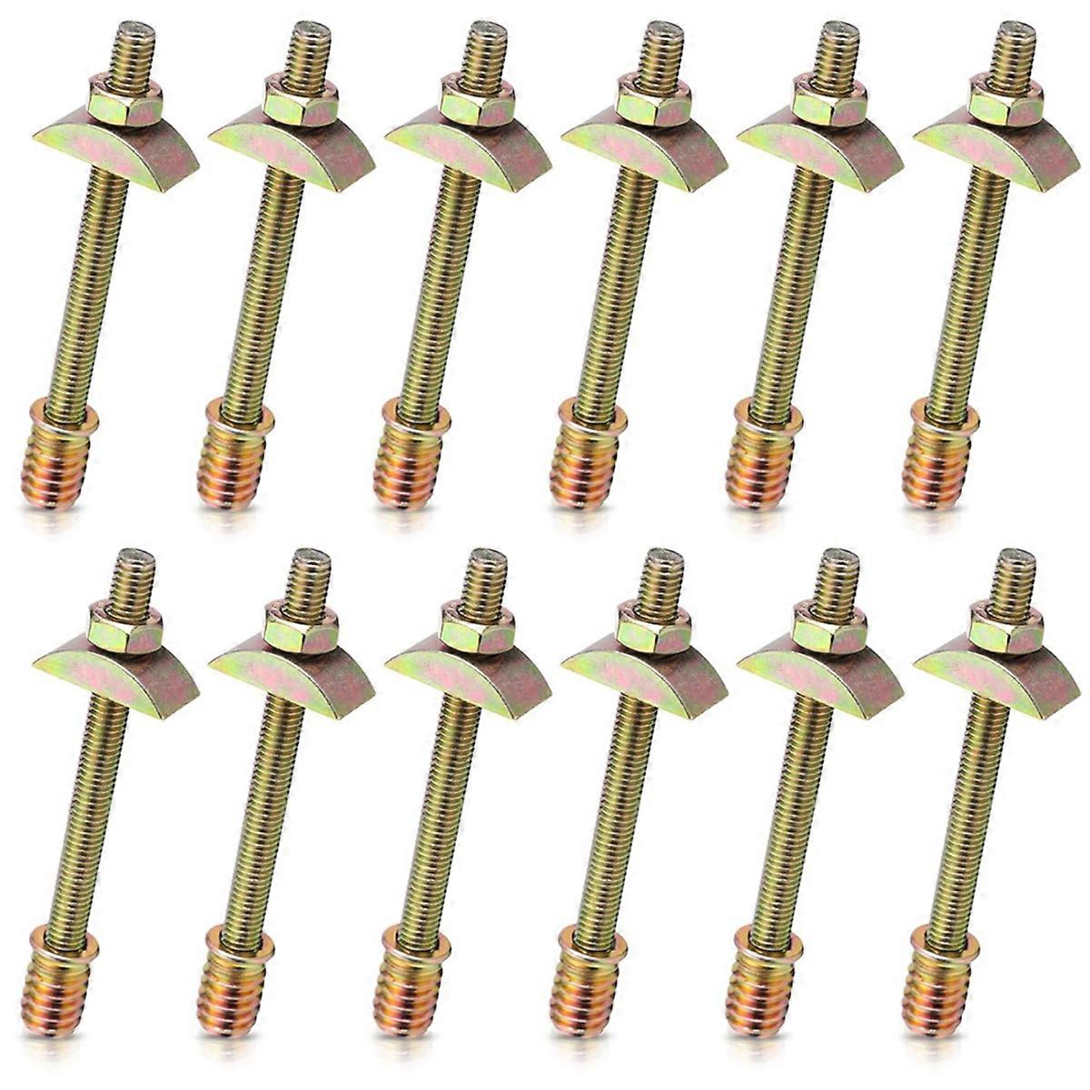 12PCS Bed Frame Hardware Connector Kit M8x100 mm