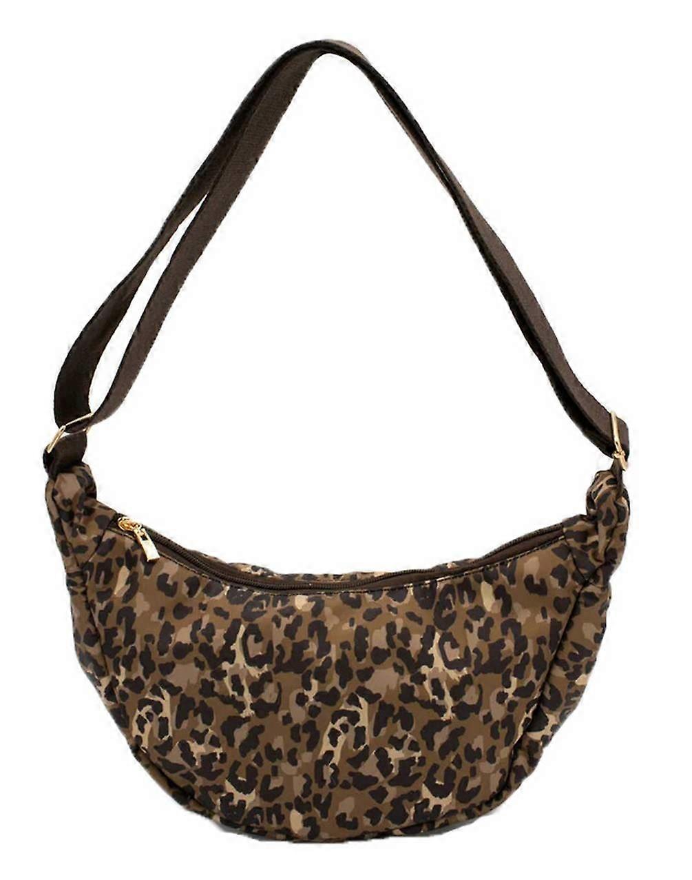 Kind Bag London Crossbody Bag - Leopard Brown