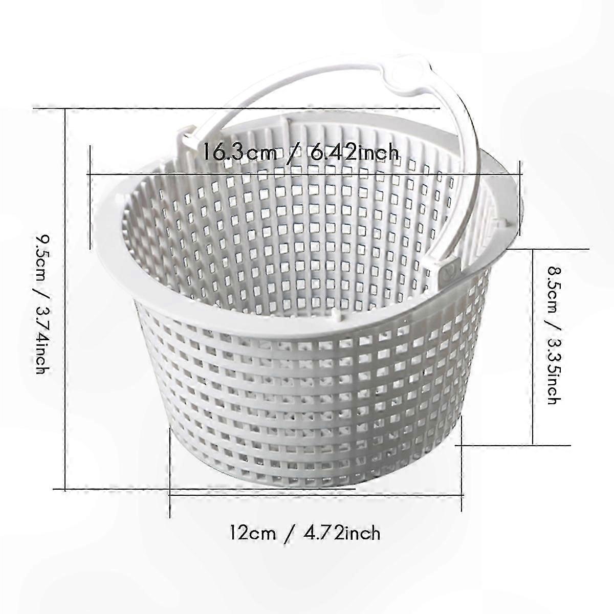 Replacement Skimmer Baskets with Handles for Above Ground Swimming Pools, Set of 2