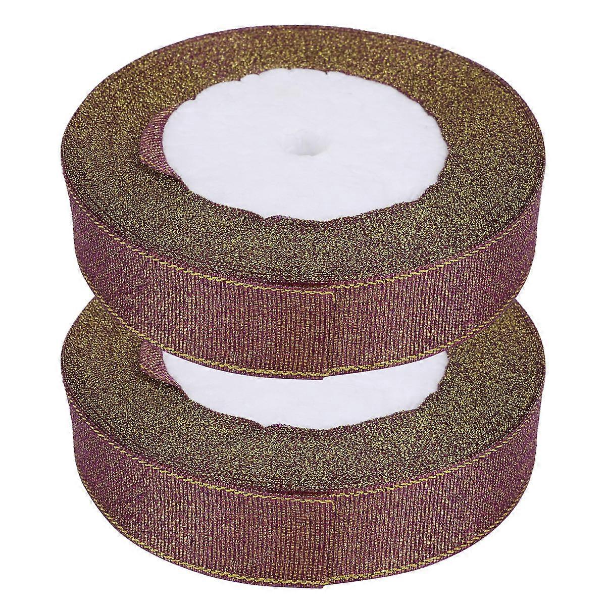 Decorative Ribbon Band for Gift Wrapping with 2Pcs Delicate Ribbon
