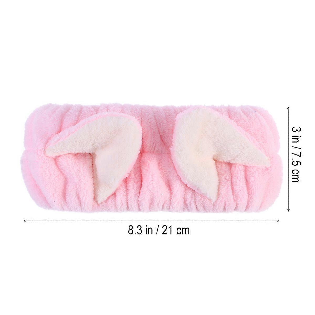 Cat Ears Hair Accessory for Elastic Headband Face Mask Pink