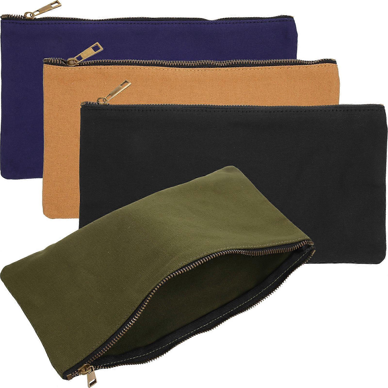 Zipper Canvas Tool Pouch Portable Organizer for Storage Use 8Pcs