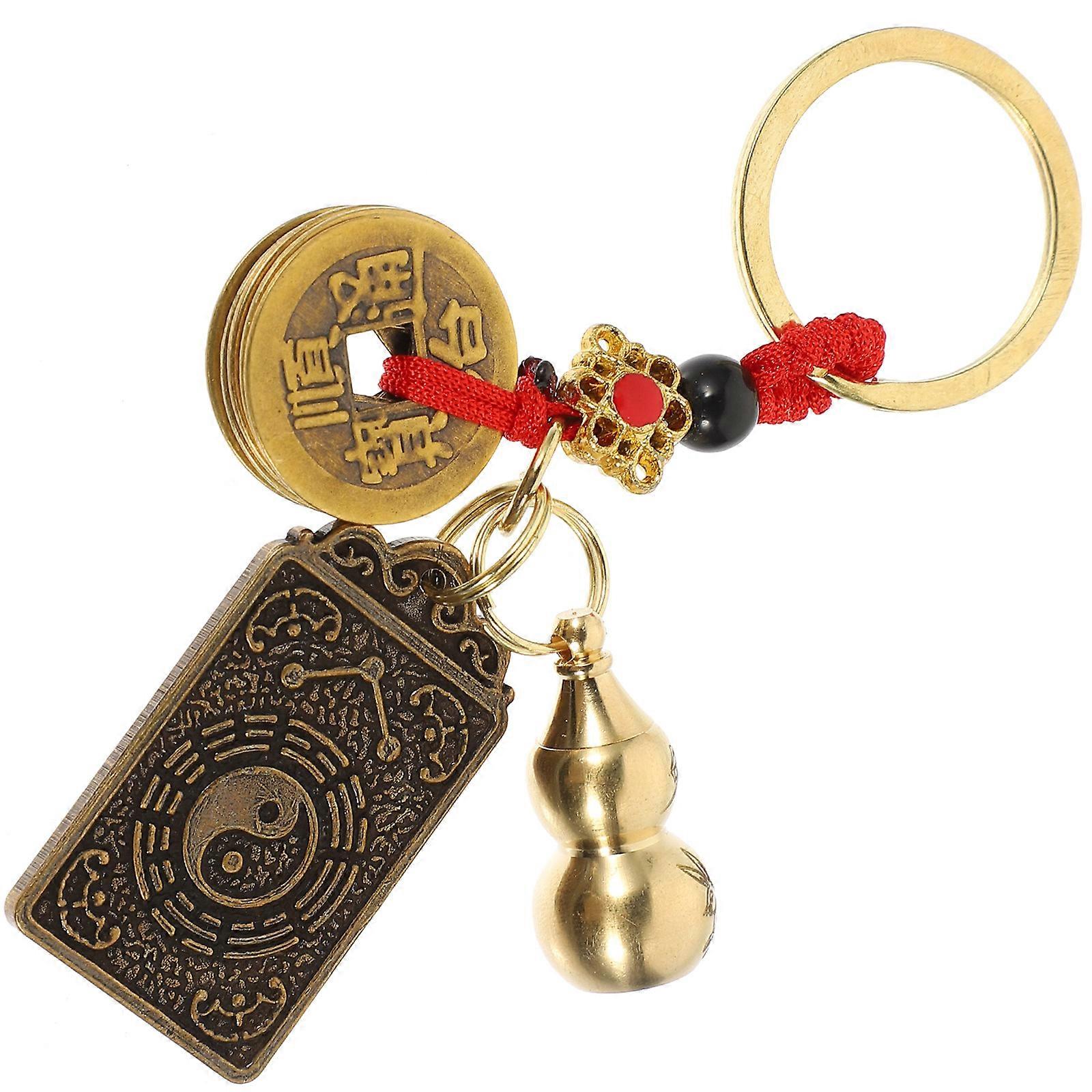 Rabbit Key Ring 3Pcs Golden Womens Keychain for Bag Hanging Decor Use Clasp