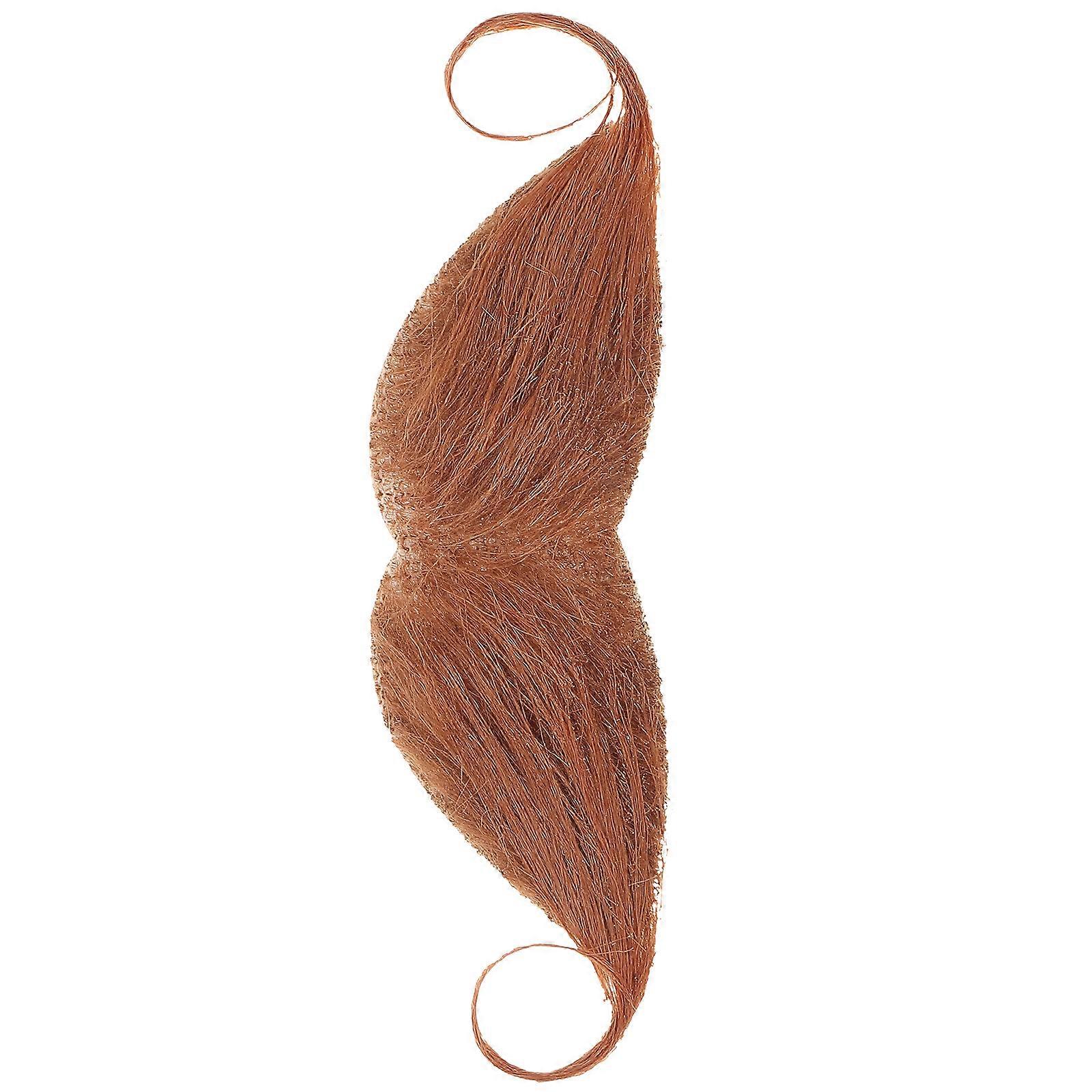 Realistic Mustache Fake Mustache for Party 3Pcs Brown Artificial Beard