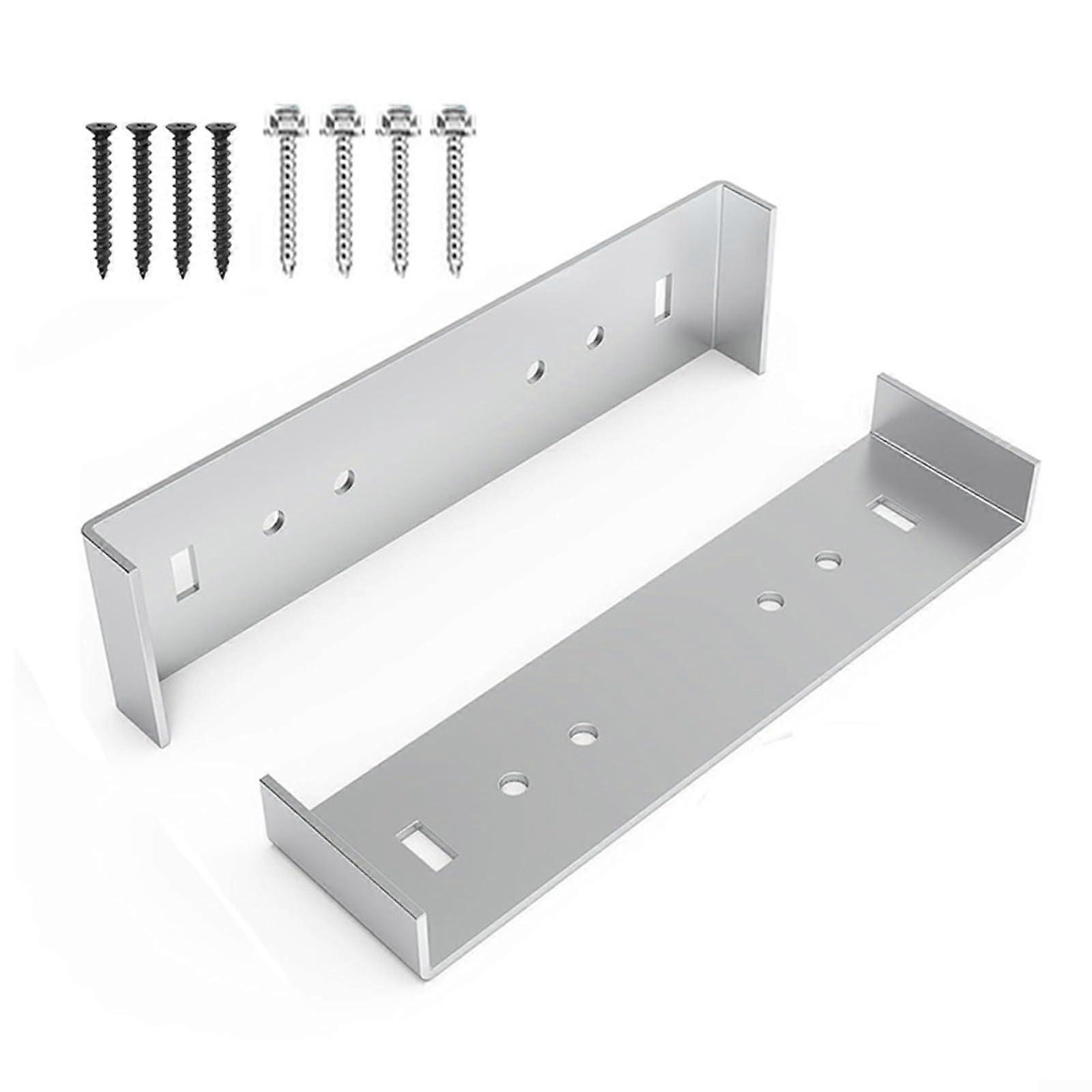 Strength Aluminum Mounting Bracket For Mailbox Security, Model A1, 4.5Inch By 3Inch, Satin Finish