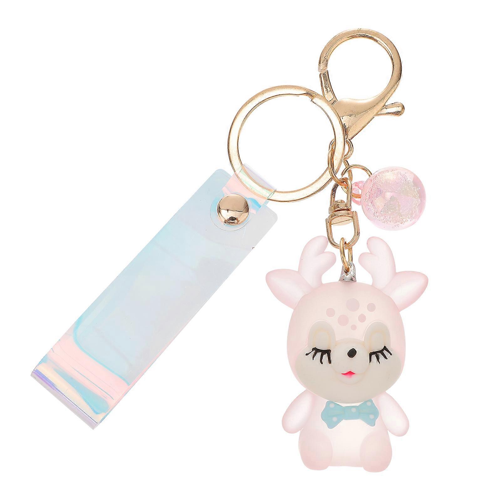Luminous Deer Key Ring For Gift Giving 5.5X1.57X1.18 In Fashionable Design 1Pack