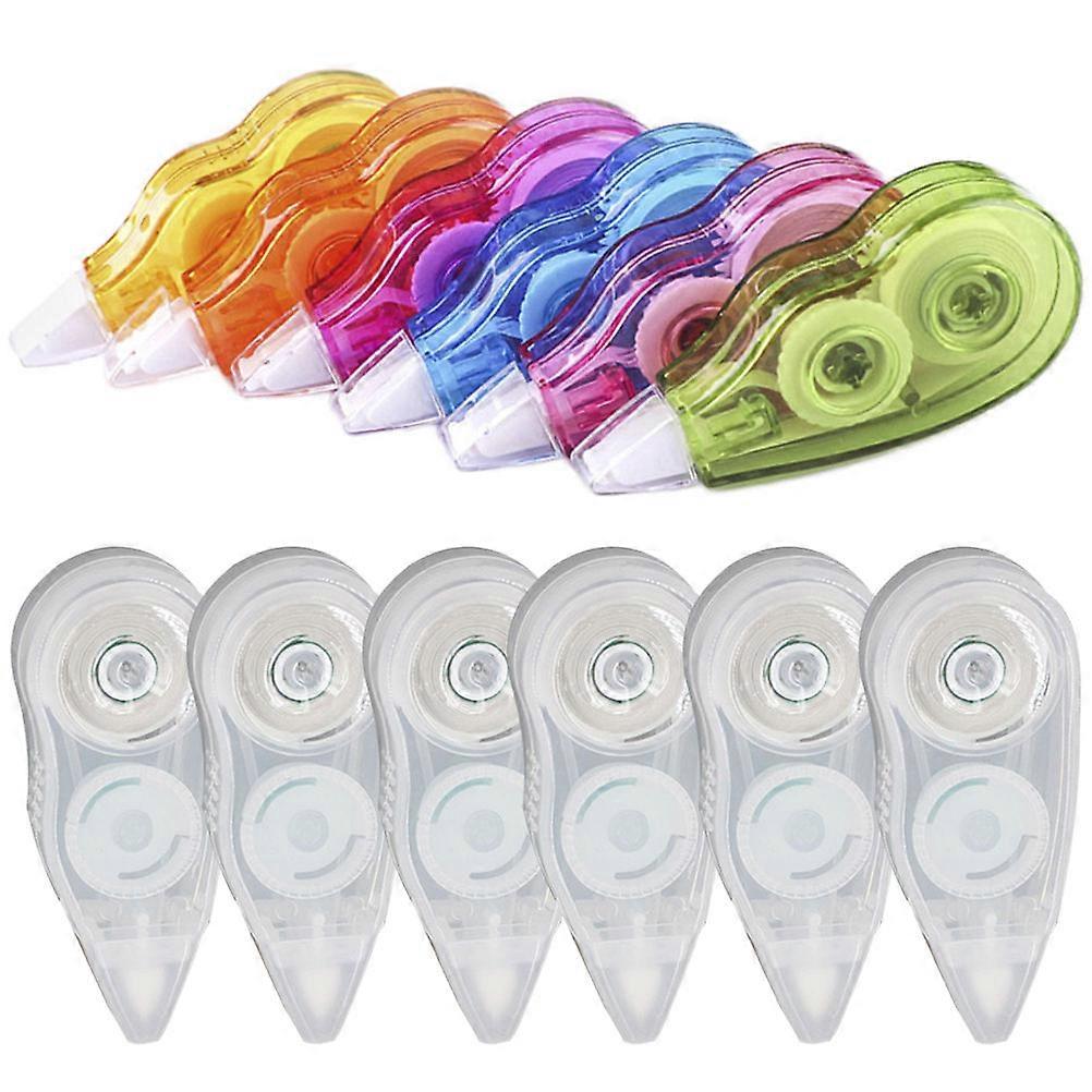 Error Correction Office Supplies Rectangular Assorted Color Plastic 12Pcs