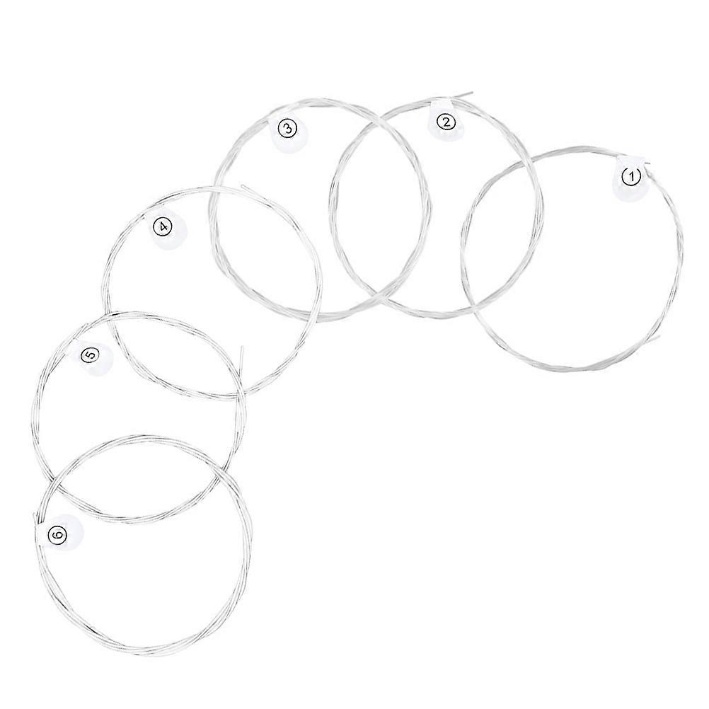 Metal Folk Guitar Strings Wooden Guitar String Replacement 24Pcs Durable Kit