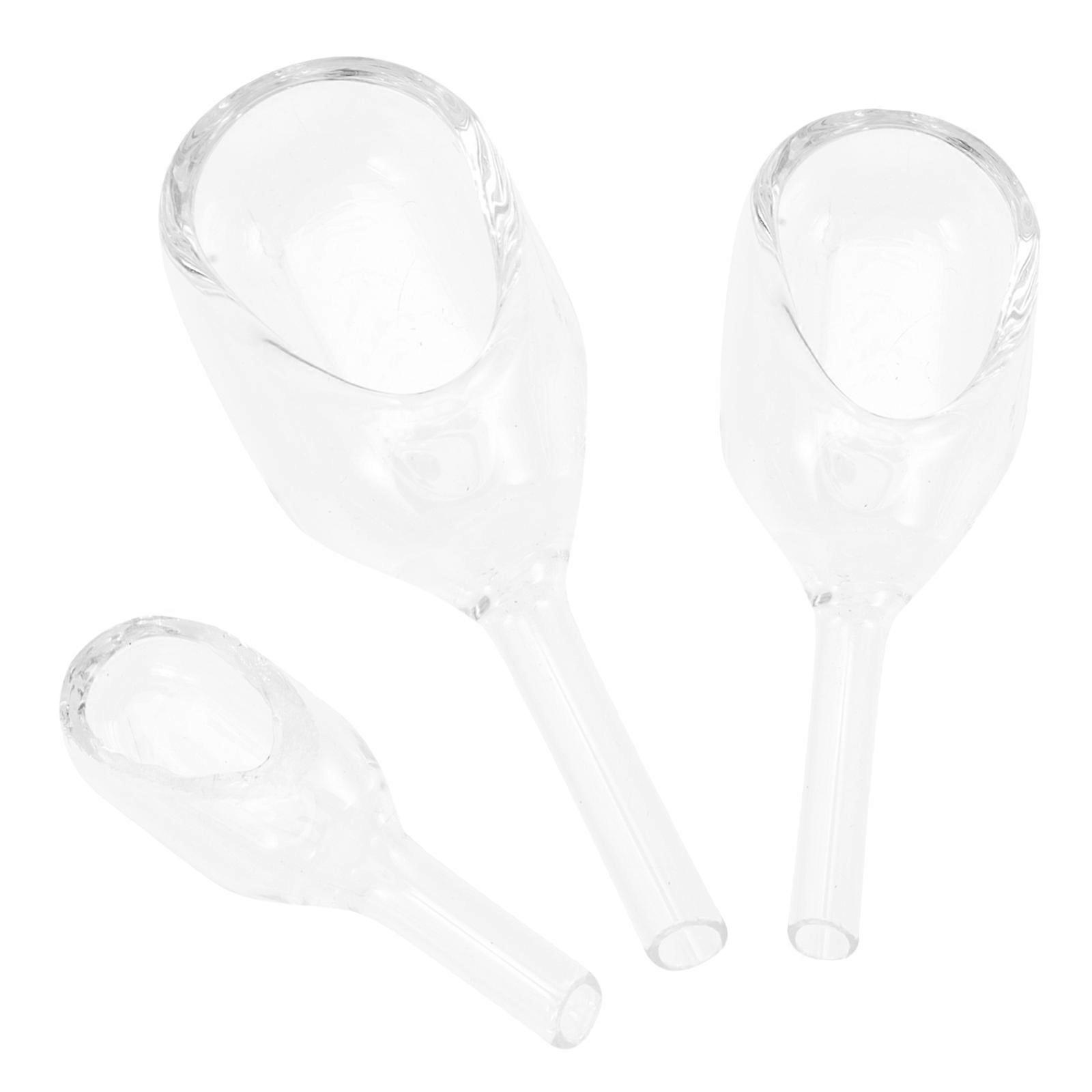 Glass Weighing Boat for Laboratory Use 12Pcs Experiment Glass Funnels