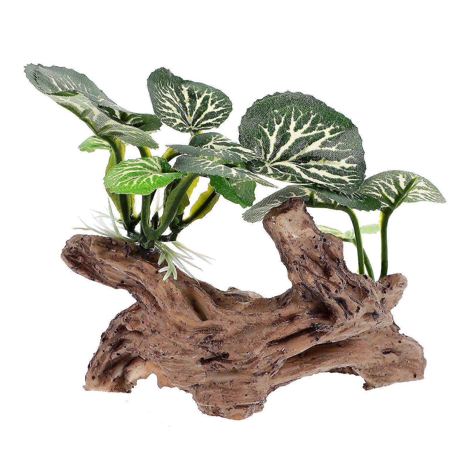 Fish Tank Hideout Trunk Decoration Suitable For Indoor Aquariums Realistic Simulation 3Pcs