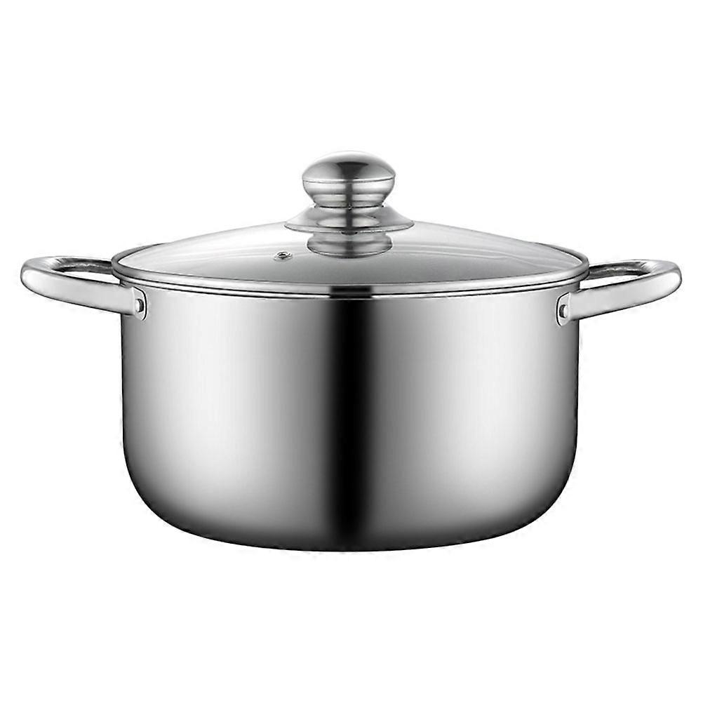 2Pcs Stainless Steel Soup Pot Multi-Functional Pot for Kitchen Use