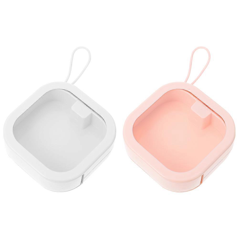 Convenient Jewelry Box Earring Case for Storage 2Pcs Portable Design