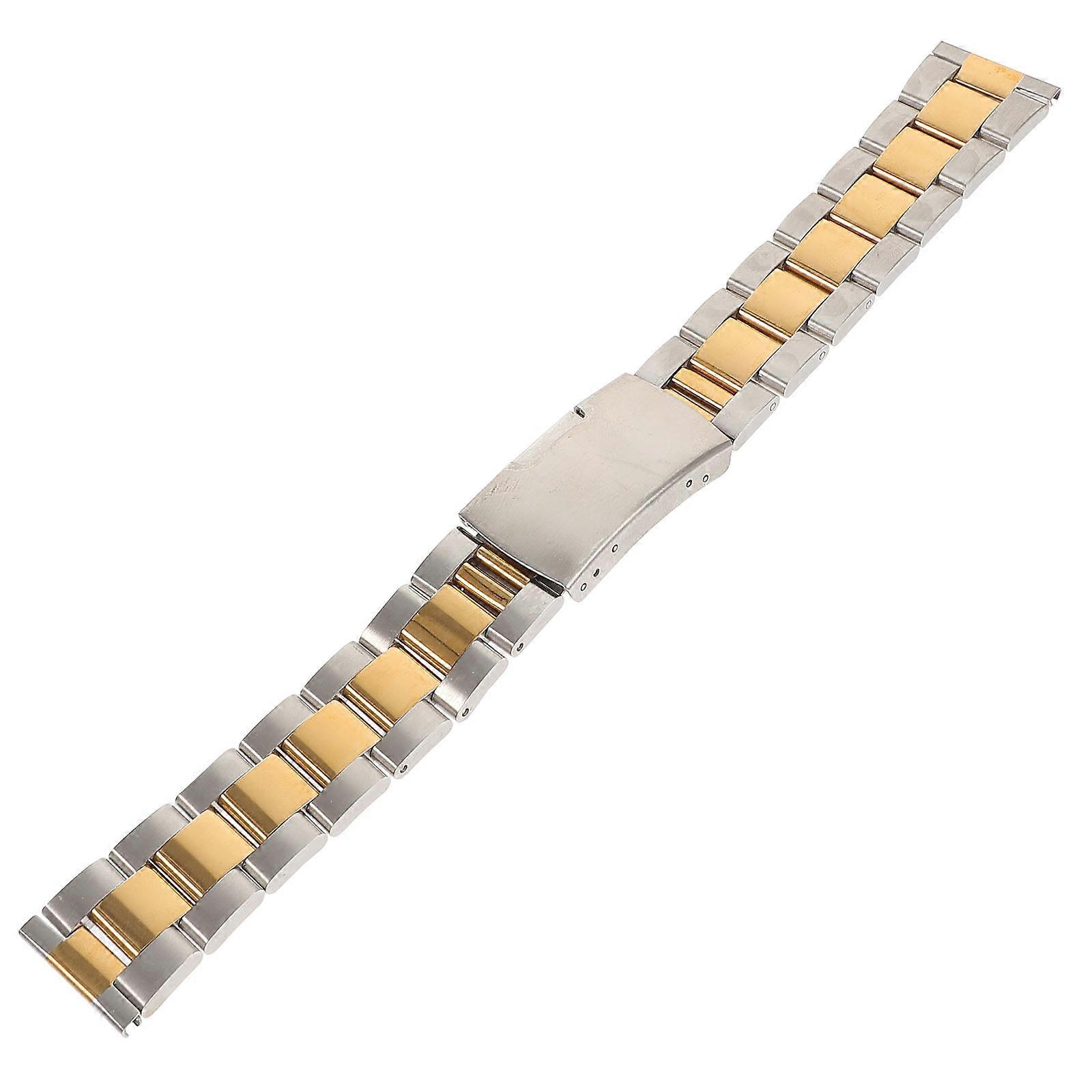 Replaceable Stainless Steel Watchband Metal Watch Strap Decorative 2Pcs