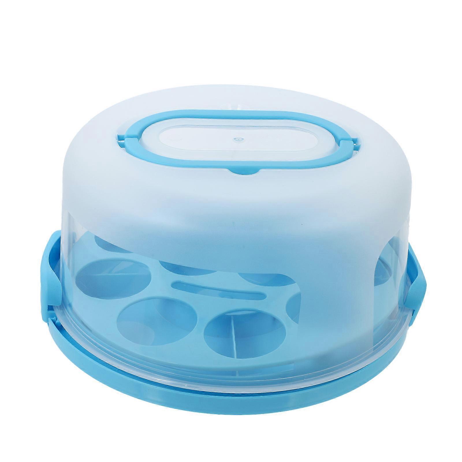 Egg Cake Box Thicken Cake Container for Storage with 1Pcs Transparent Carrier