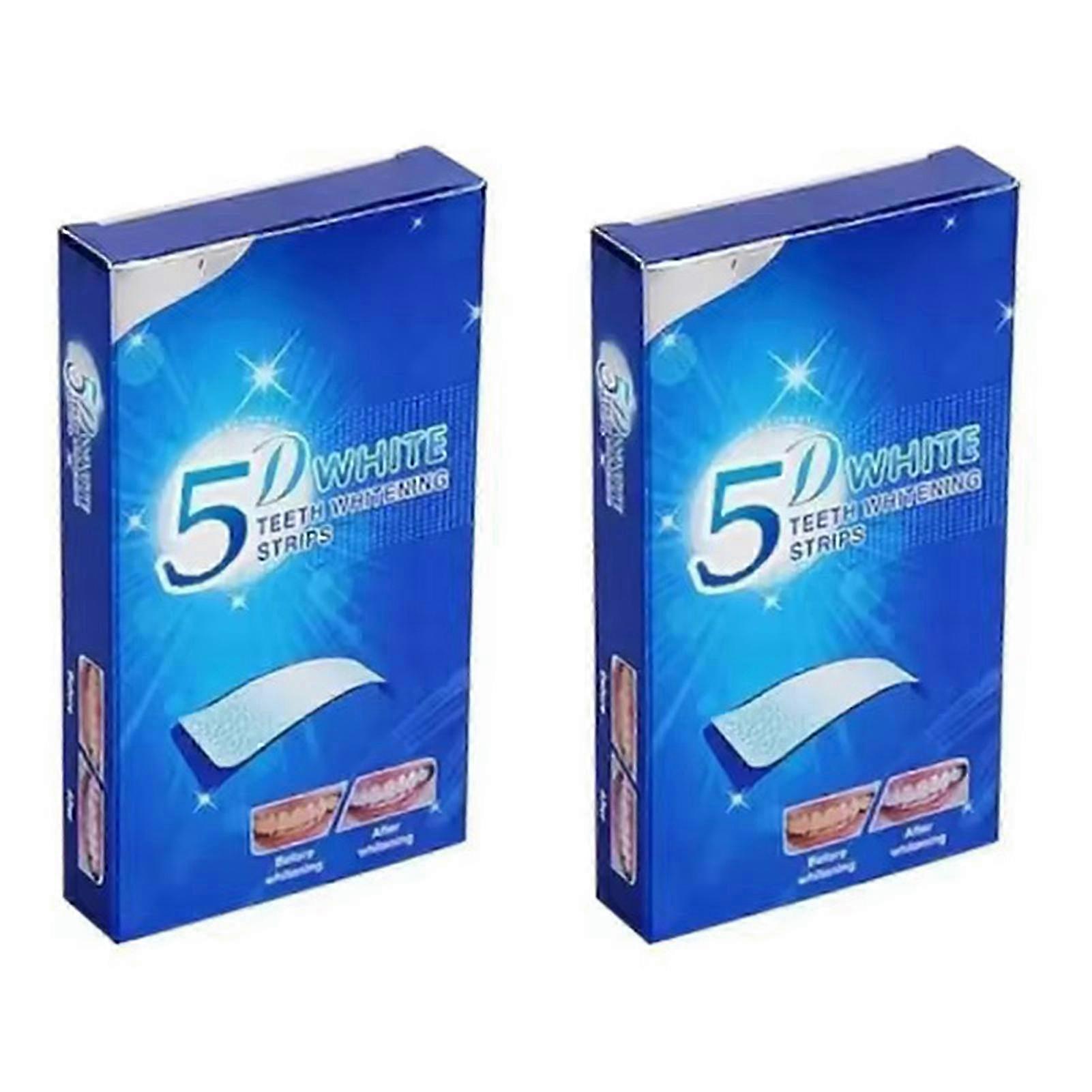 5d Teeth Whitening Strips 14pcs Non-sensitive Teeth Whitening Kit Advanced Teeth Whitener Strips Whitening Teeth