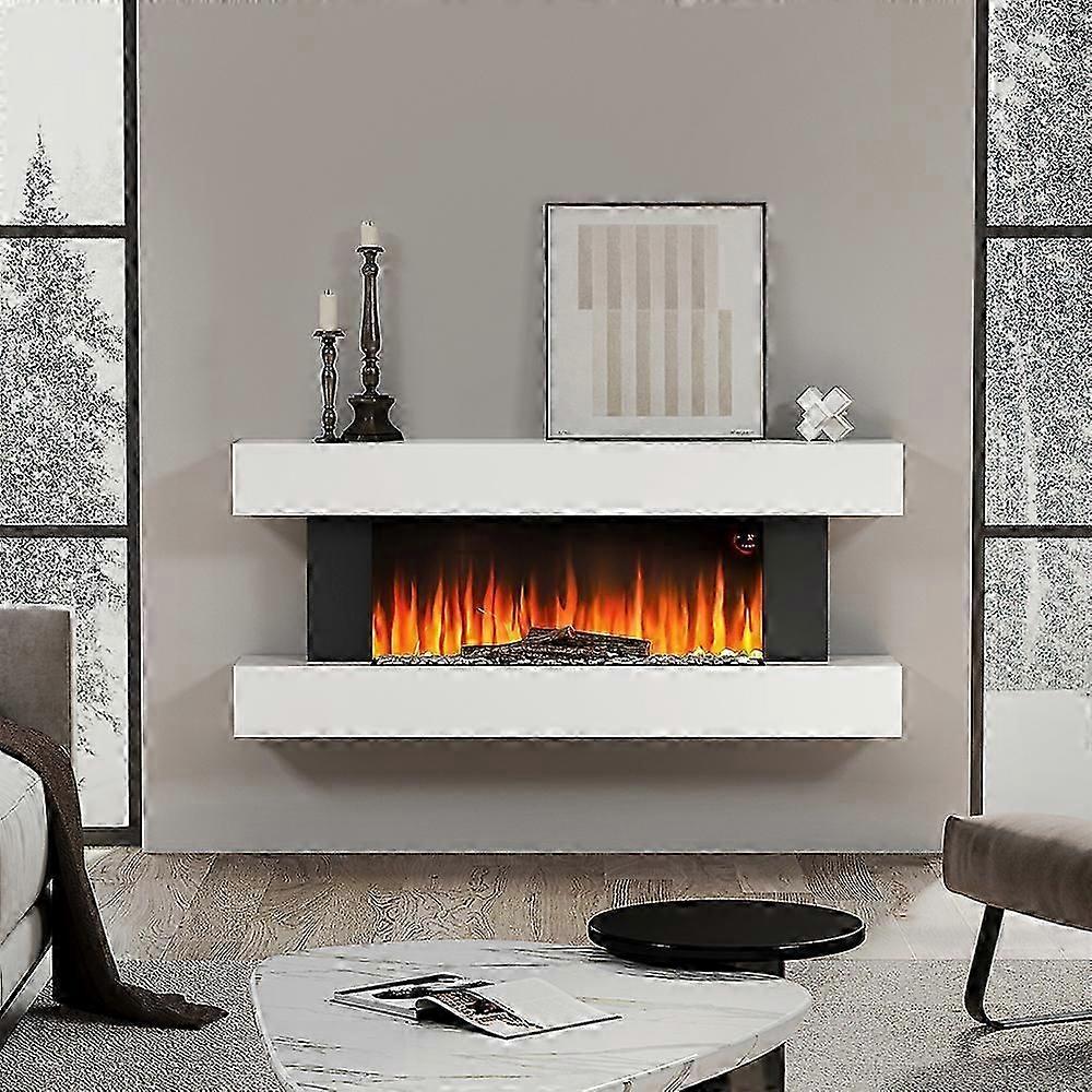 52 INCH LED Electric Fireplace White