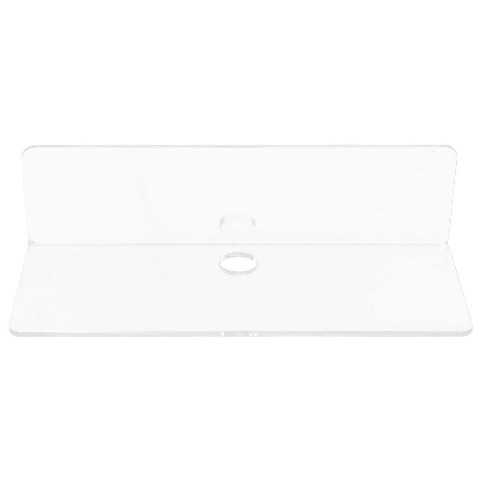 Transparent Acrylic Floating Shelf Wall Mounted Storage Rack 2Pcs
