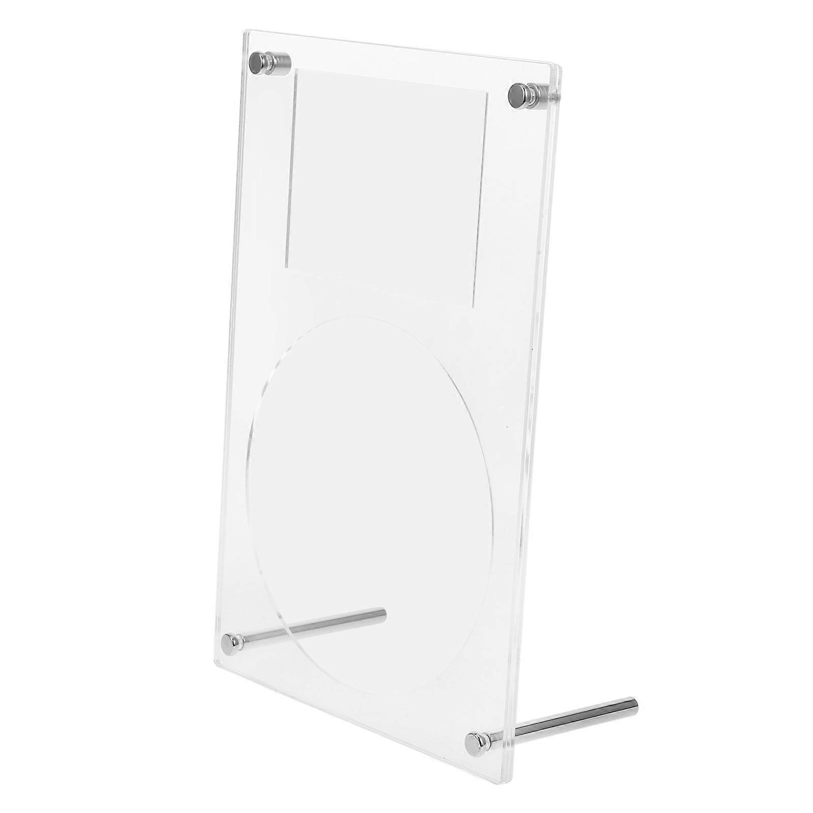 Rectangular Clear Cd Display Rack For Users Who Need Storage .80X14.40X0.80CM 2Pcs
