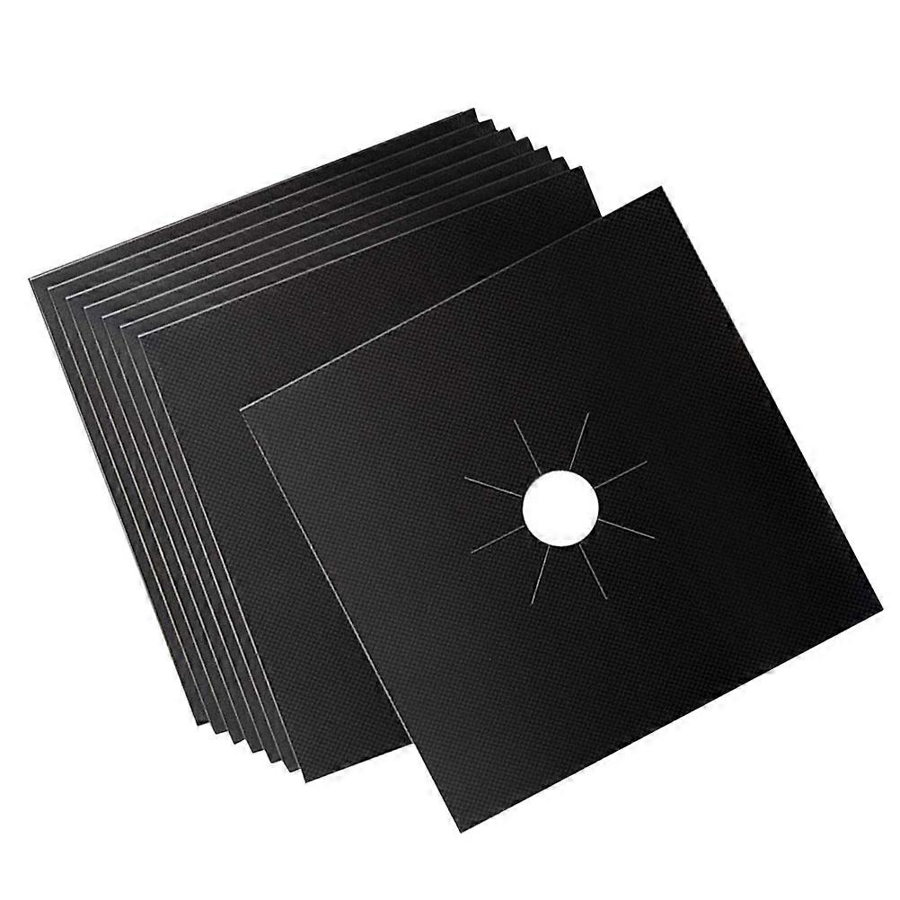 Gas Range Protector Stove Burner Covers for Kitchen Use 8Pcs Set Black