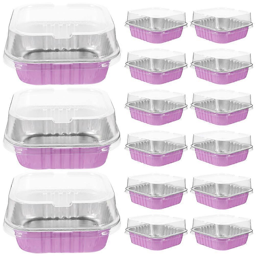 Aluminum Foil Pan Molds 50 Pcs Ideal For Baking Pudding Cupcakes At Design Rosy Color