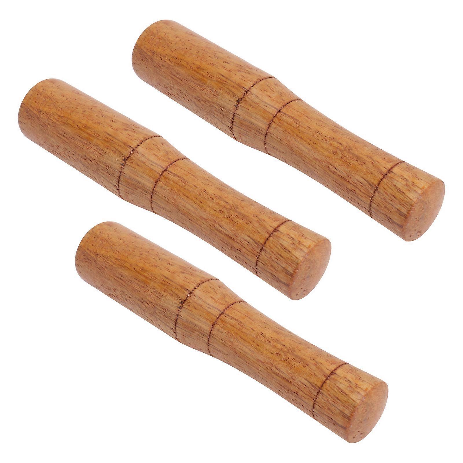 Household Garlic Grinders Wooden Practical Kitchen Tools for 6Pcs