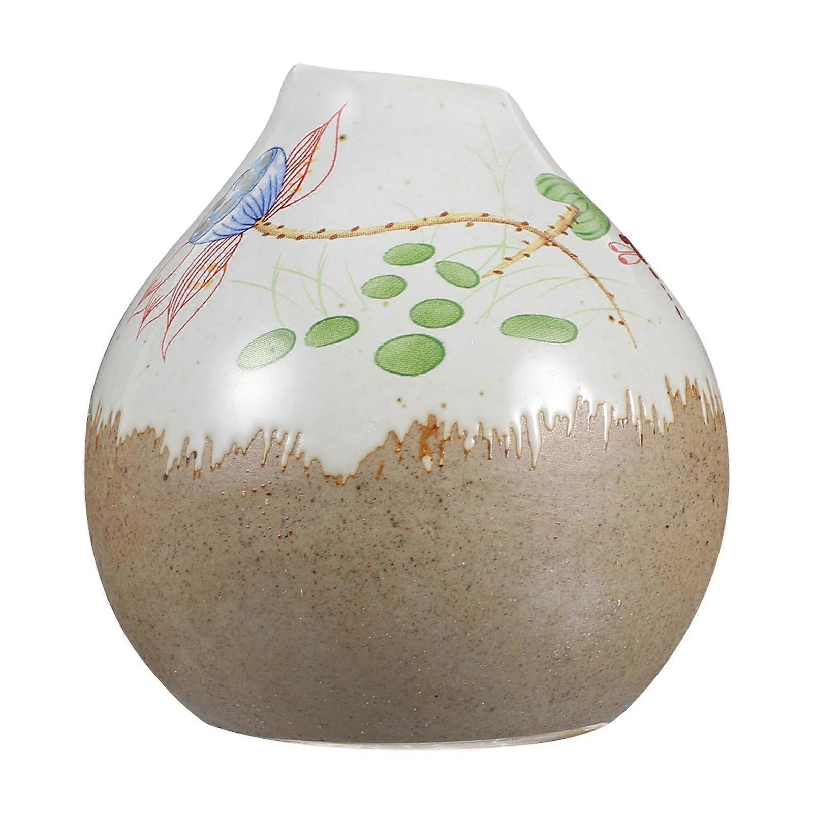 Desktop Clay Vase Decorative Vase for Decoration 3Pcs Flower Container