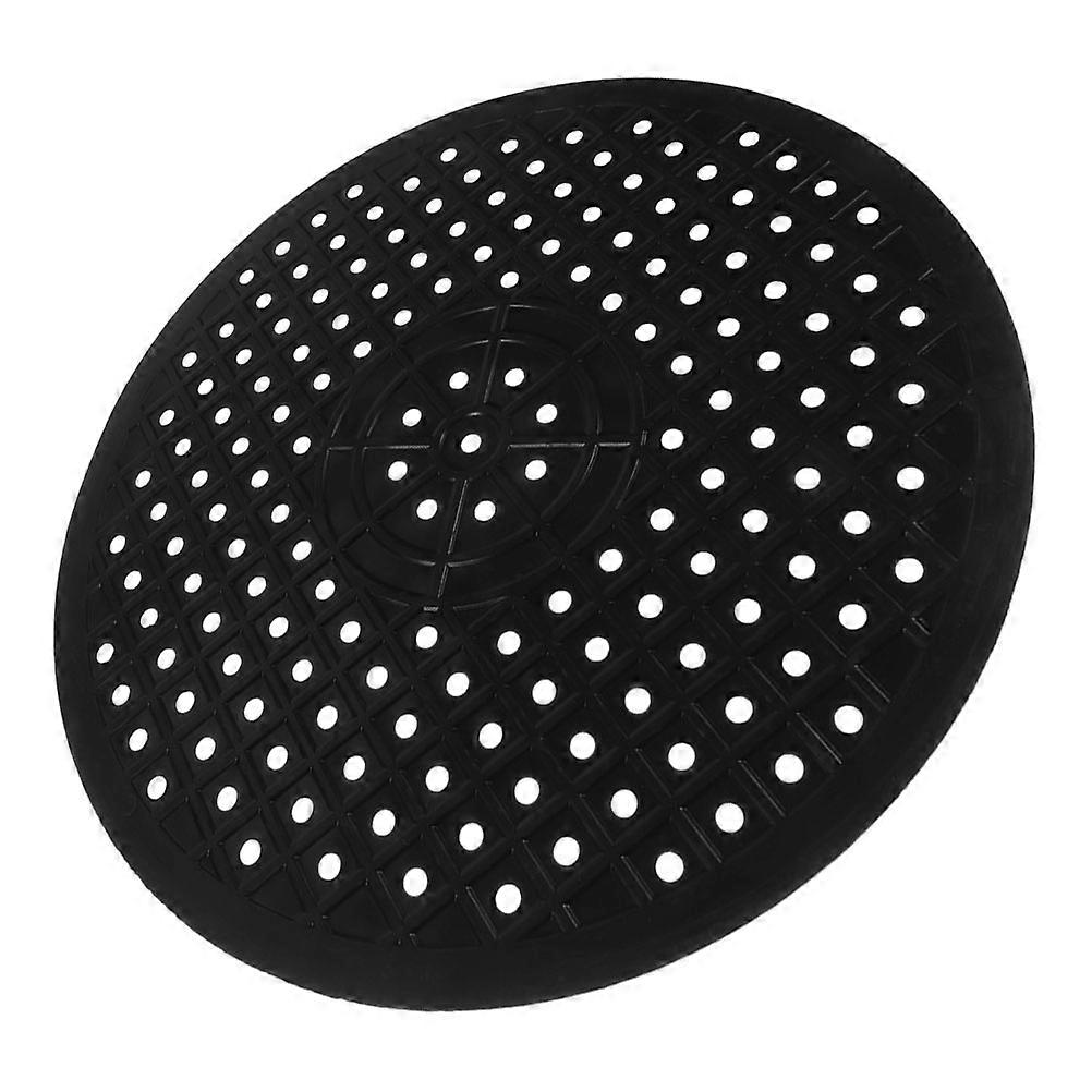 Black Rubber Kitchen Sink Mat for Dish Drying 4Pcs Round Protector Pads