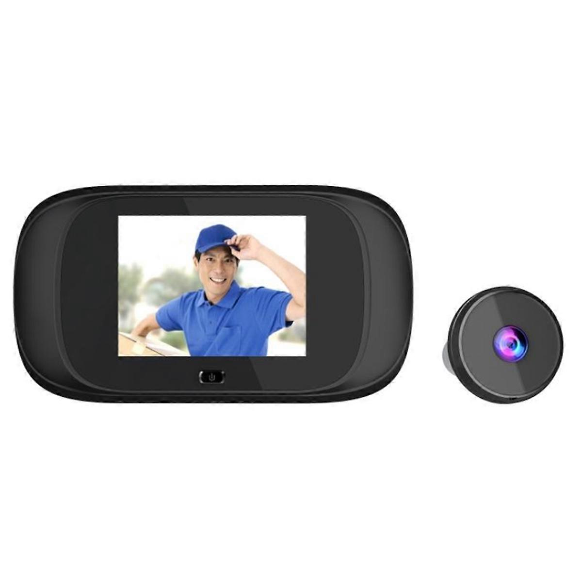 2.8Inch IPS Screen Wired Video Door Phone Long Smart Camera Time Standby Visual Door Viewer Peephole Viewer Door Camera