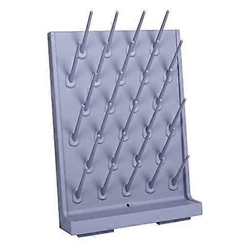 WallMounted Laboratory Cleaning Frame With Desk Drying Rack, Gray, 27 Hanging Nails, For Laboratories And Schools