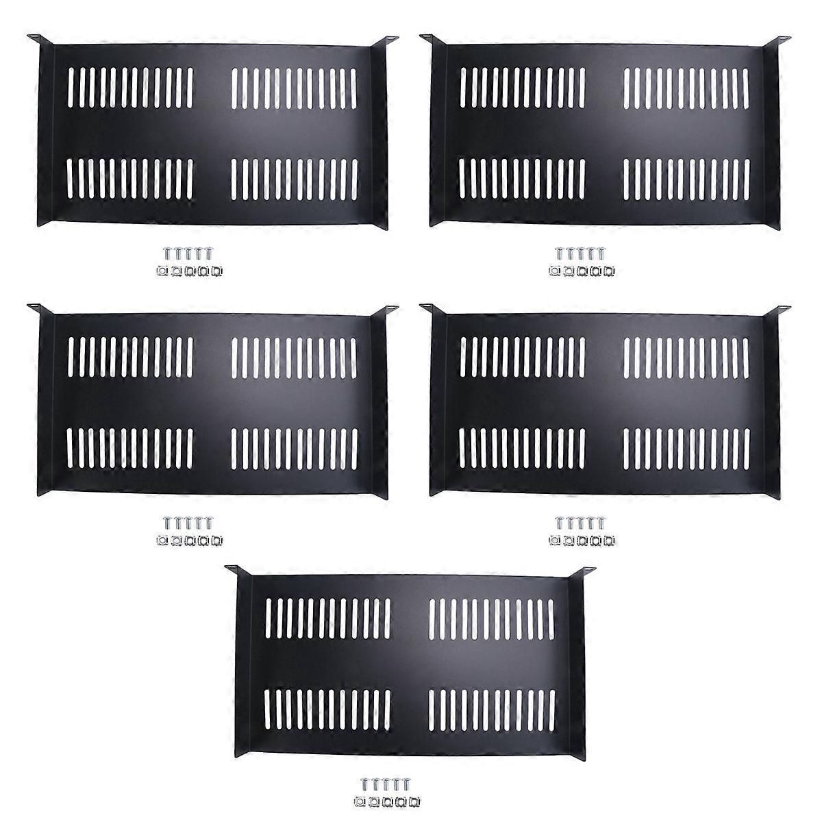 1U Server Rack Vented Cantilever Tray for 19In Network Equipment Rack