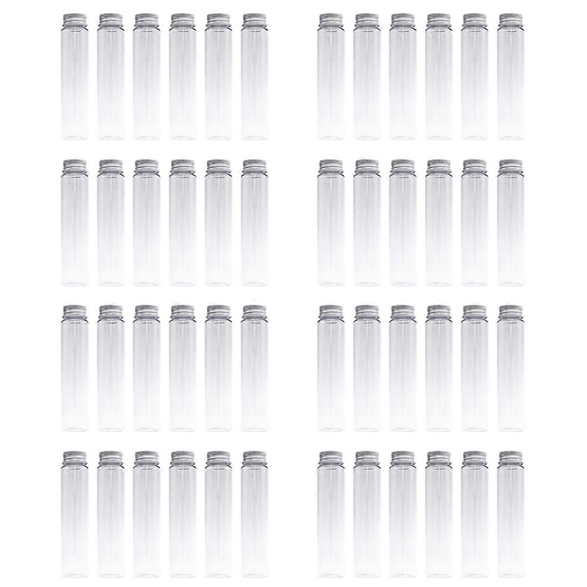 24 Pcs 110ml Test Tubes,Clear Plastic Test Tubes with Caps