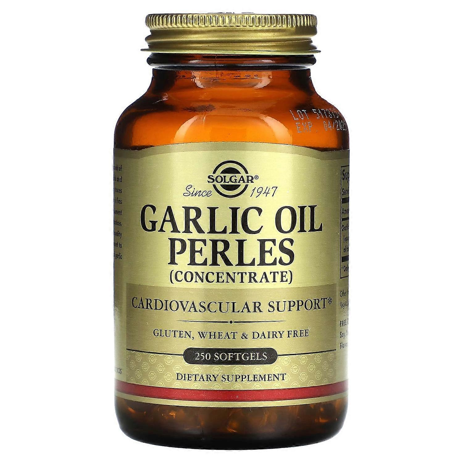 Solgar, Garlic Oil Perles, Concentrate, 250 Softgels