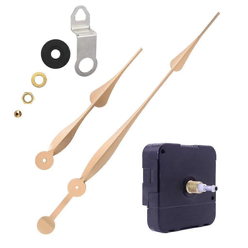 High Torque Clock Movement Replacement Mechanism with Clock Hands for Dials Over 60cm in Diameter - Gold