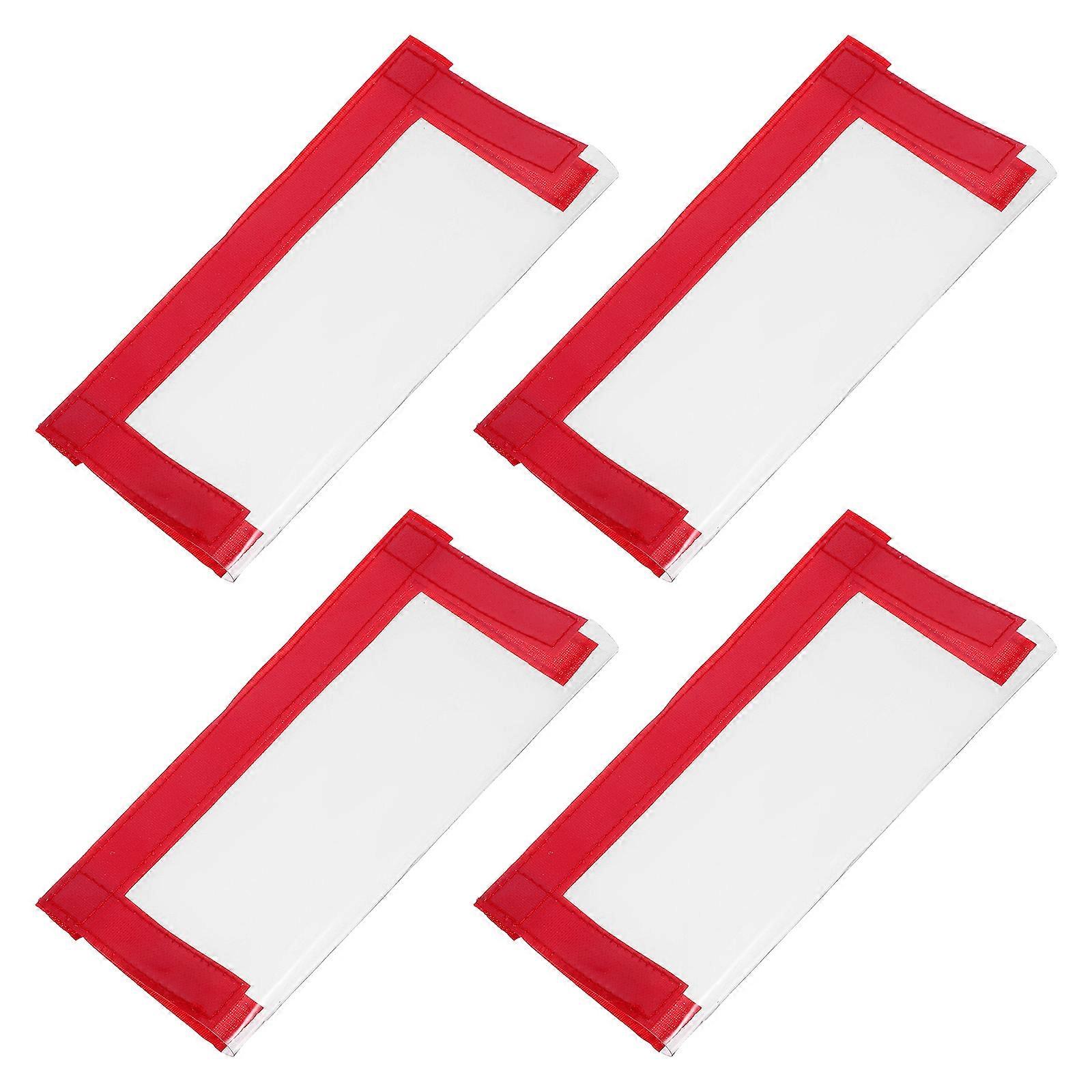 Fishing Equipment 4Pcs Bait Wraps Storage For Lures And Hooks Made Of Transparent PVC