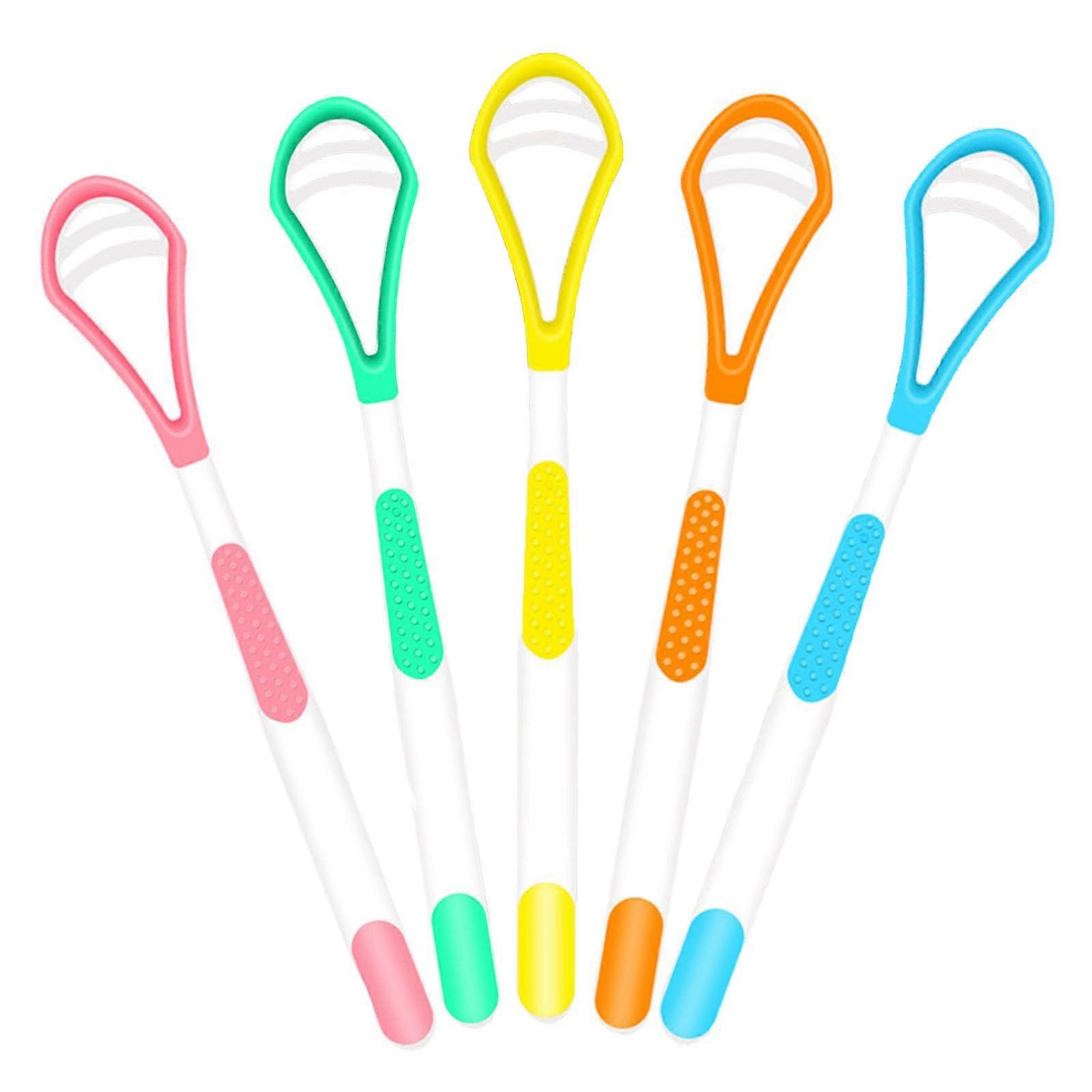 5 Pieces Tongue Scraper, Tongue Cleaner, Portable Toungescraper, Tongue Scrapers, Tounge Scraper Oral Self Care