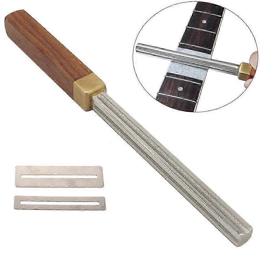 2025 Guitar Fret Crowning File, Fret Edge File,Fret End Rounded Tool, Diamond Coating