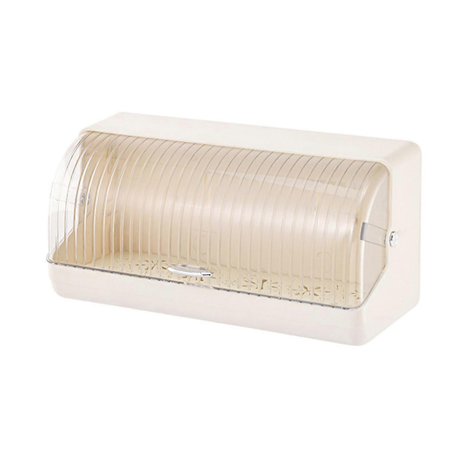 Wall Mounted Chopstick Storage Box with Lid Large Capacity Dustproof Easy to Install Multipurpose Tableware Organizer Box