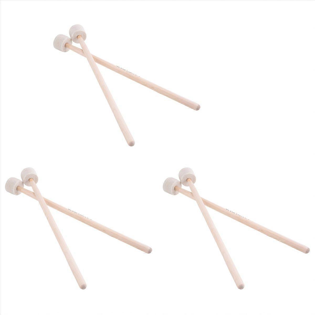 1 Pair Drum Mallet Stick Felt Head Mallet Timpani Stick Drum Hammer