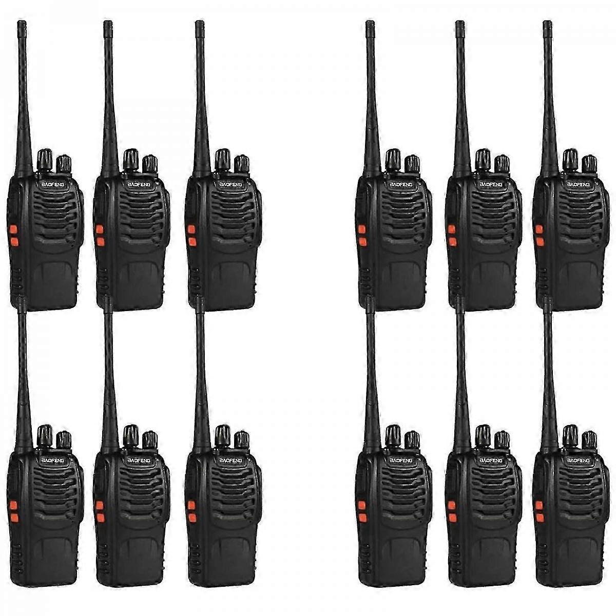 12 Pack Rechargeable Walkie Talkies for Team Communication Long Range